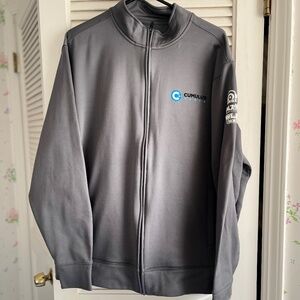 Sport-Tek MENS Gray Fleece Lined Jacket Sz XL